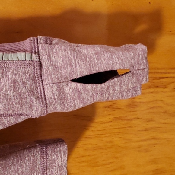 Lululemon Run Full Tilt Purple Space Dye Half Zip Jacket Pullover. Size 8 - Picture 4 of 16